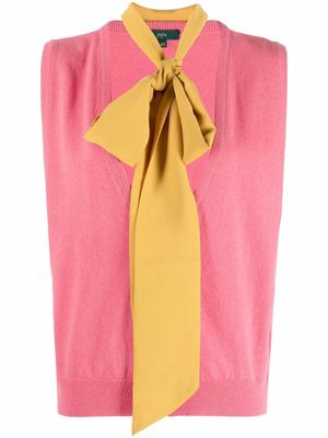 Jejia knot-detail knit vest - Pink