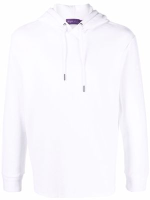 Ralph Lauren Purple Label long-sleeve fleece hoodie - White