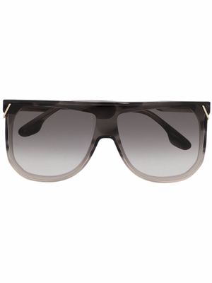 Victoria Beckham Eyewear Flat Top V-insert sunglasses - Grey