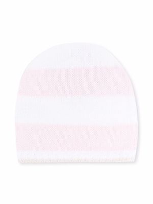 La Stupenderia striped knitted beanie - Pink