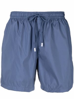 Fedeli flap-pocket drawstring-waist swim shorts - Blue