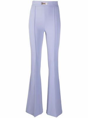 Elisabetta Franchi high-waisted flared trousers - Blue