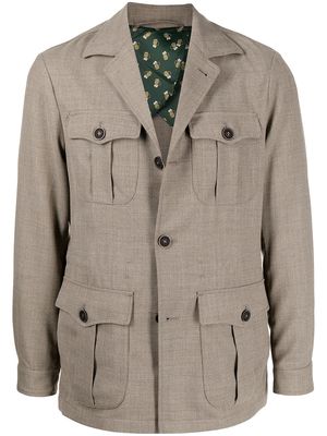 Man On The Boon. single-breasted wool jacket - Brown