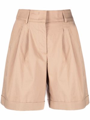 Peserico high-waisted tailored shorts - Neutrals