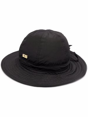 Gcds tie-fastening wide-brim hat - Black