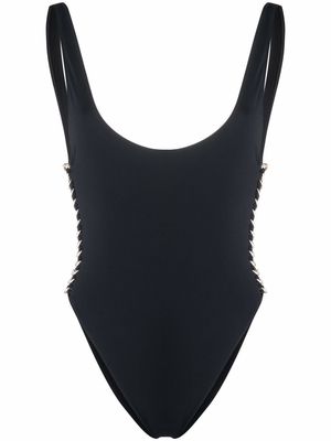 Stella McCartney chain link-trim swimsuit - Black