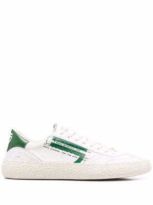 Puraai slogan-print low top sneakers - White