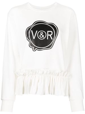 Viktor & Rolf Lazy Friday logo-print sweatshirt - White