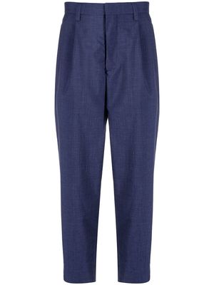 Kolor cropped cigarette trousers - Blue