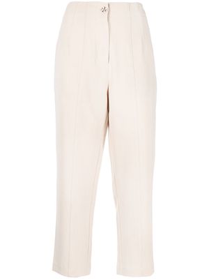 tout a coup cropped tailored trousers - Brown