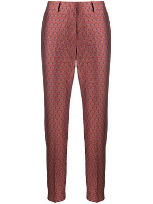PS Paul Smith jacquard slim-fit trousers - Red