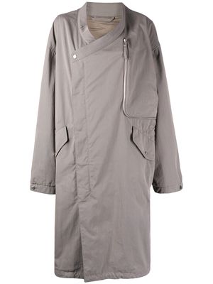 SONGZIO asymmetric oversized coat - Grey