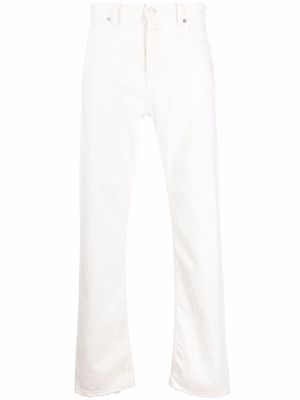 Closed mid-rise straight-leg jeans - White