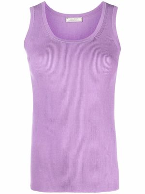 Nina Ricci fine-knit cotton-blend vest - Purple