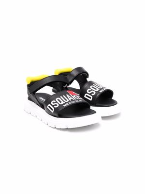 Dsquared2 Kids logo-strap sandals - Black