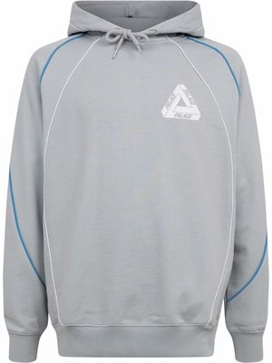 Palace Sidewinder logo-print hoodie - Grey