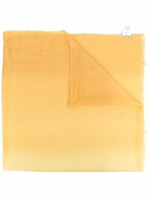 Faliero Sarti fringed-edge scarf - Yellow
