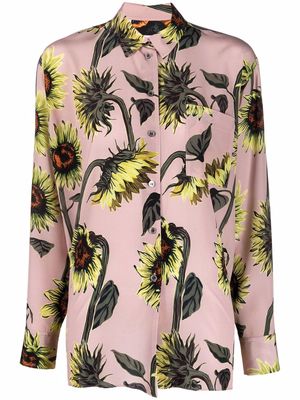 PAUL SMITH sunflower-print long-sleeve shirt - Pink
