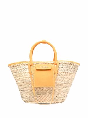 Jacquemus Le panier Soleil straw basket bag - Neutrals