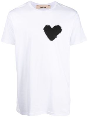 Haikure heart-print T-shirt - White