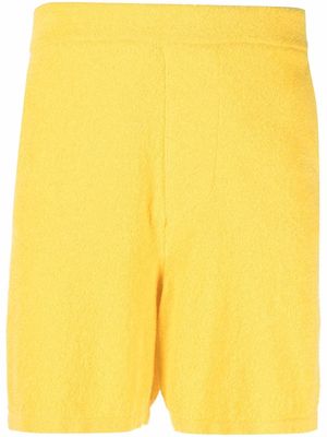 Laneus Sponge Towel Bermuda shorts - Yellow