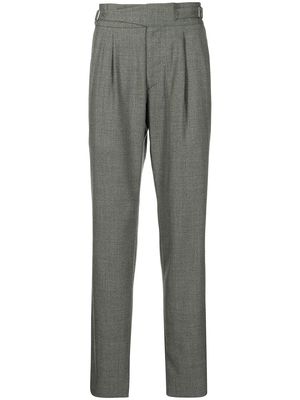 Man On The Boon. pleat-detail tailored trousers - Green