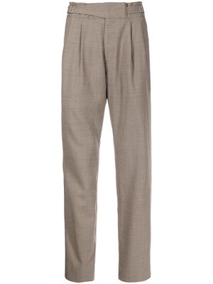 Man On The Boon. tailored-cut wool trousers - Brown