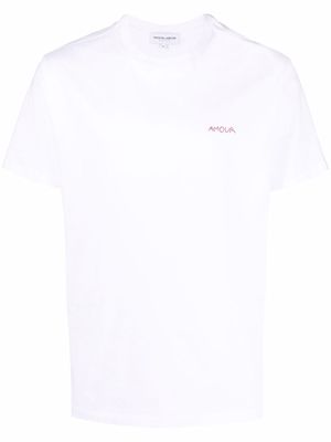 Maison Labiche slogan embroidered T-shirt - White