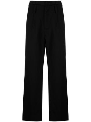 FIVE CM fine pinstripe trousers - Black