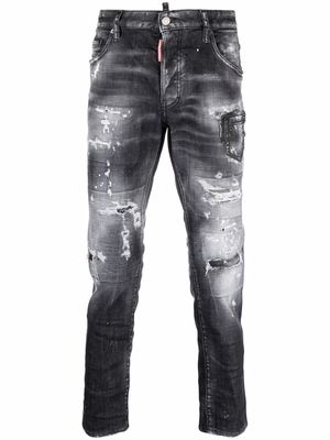 Dsquared2 mid-rise distressed jeans - Black