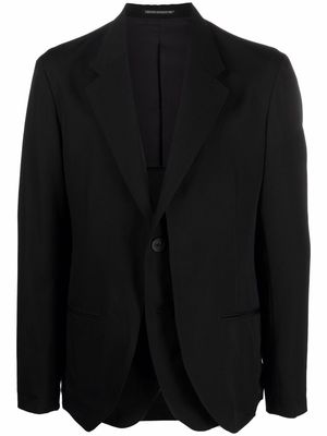 Yohji Yamamoto layered tailored blazer - Black