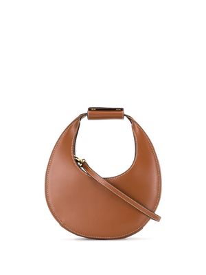 STAUD Moon small leather shoulder bag - Brown