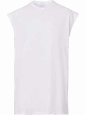 Burberry sleeveless oversized top - White