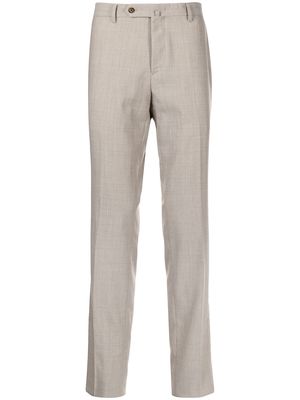 Man On The Boon. tailored-cut straight trousers - Brown