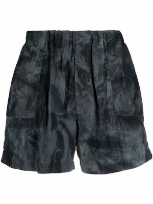 Mackintosh CAPTAIN tie-dye shorts - Grey
