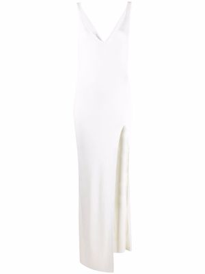Philosophy Di Lorenzo Serafini slit-detail full-length dress - White