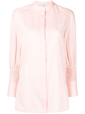 SHIATZY CHEN cotton embroidered sleeve shirt - Pink