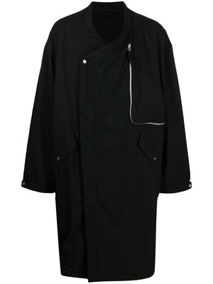 SONGZIO asymmetric oversized coat - Black