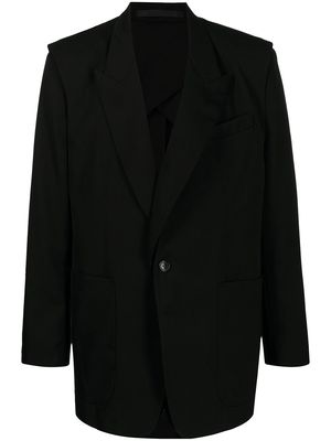 SONGZIO double-layered wool blazer - Black