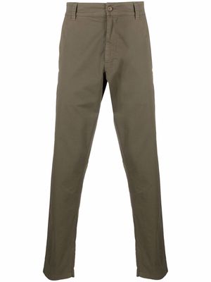 ASPESI slim-cut chino trousers - Green