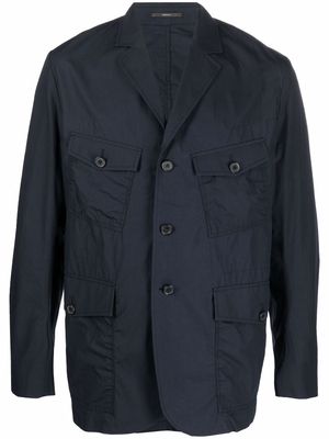 PAUL SMITH single-breasted cotton jacket - Blue