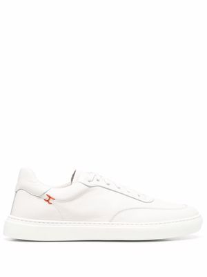 Henderson Baracco stitch-detail lace-up sneakers - White