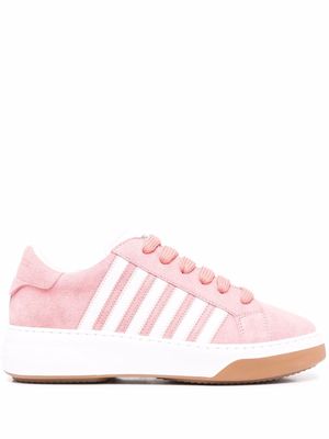 Dsquared2 stripe-detail low top sneakers - Pink
