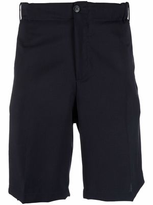 Costumein elasticated-waist cotton Bermuda shorts - Blue