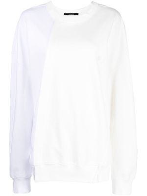 SONGZIO asymmetric crew-neck sweatshirt - White