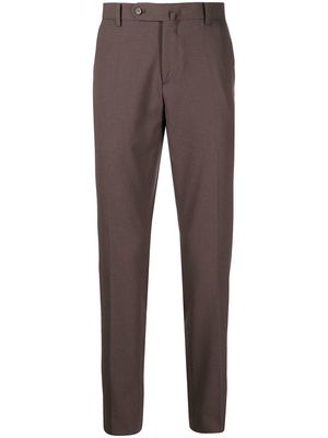 Man On The Boon. straight-leg tailored-cut trousers - Brown