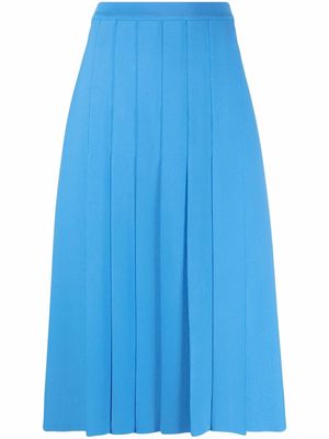 MRZ pleated mid-length wrap skirt - Blue