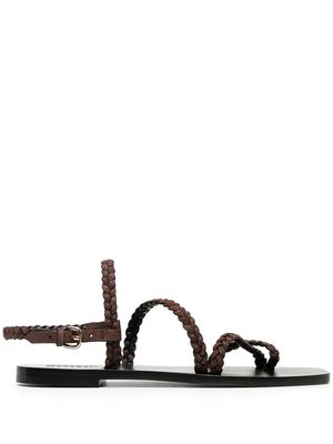 A.EMERY woven open-toe sandals - Brown