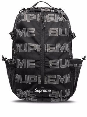 Supreme logo-print backpack "FW21" - Black