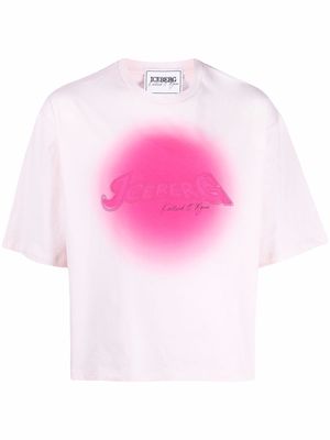 Iceberg logo-print T-shirt - Pink